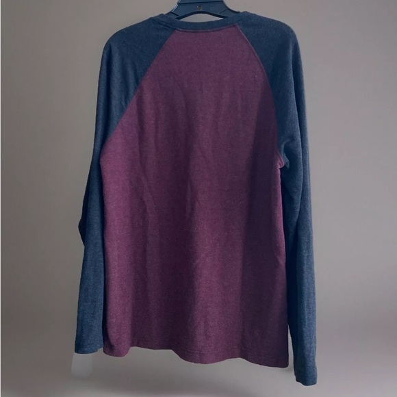 Orvis Shirt Mens Medium Burgundy Red Baseball Casual Pullover Sweatshirt - Picture 2 of 8